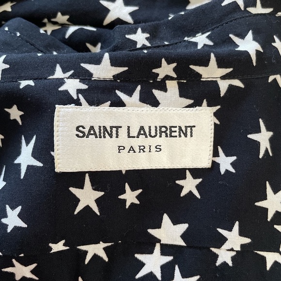 YSL Saint Laurent star print button up top - Picture 4 of 4